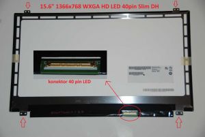 LCD 15.6" 1366x768 WXGA HD LED 40pin Slim DH