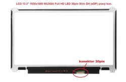 B133HAN04.4 LCD 13.3" 1920x1080 WUXGA Full HD LED 30pin Slim DH (eDP) prav.kon | matný povrch, lesklý povrch