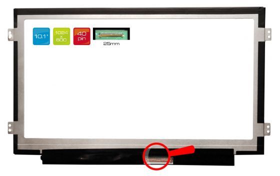 N101BGE-L31 REV.C1 LCD 10.1" 1024x600 WSVGA LED 40pin Slim display displej Chi Mei