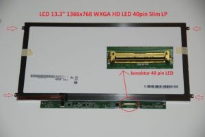 LCD displej display Acer Aspire 3750-6433 Serie 13.3" WXGA HD 1366x768 LED | matný povrch, lesklý povrch