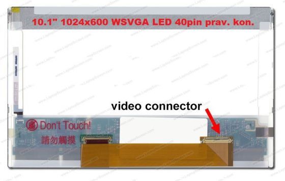 N101N6-L01 REV.C3 LCD 10.1" 1024x600 WSVGA LED 40pin prav. kon. display displej Chi Mei