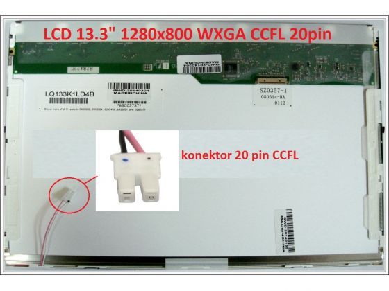 N133I1-L04 LCD 13.3" 1280x800 WXGA CCFL 20pin display displej Chi Mei